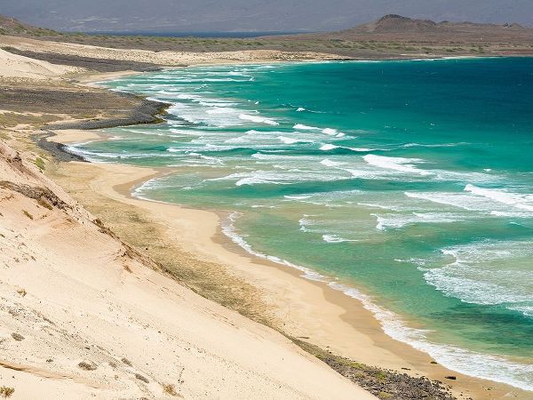 Coastal landscape near Calhau Island Sao Vicente-Cape Verde